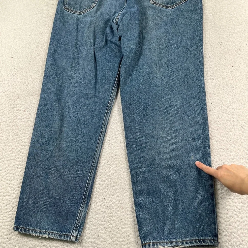 Levi's 550 Jeans Fits 34x30‎ Relaxed Fit Straight Leg Faded Blue Denim VTG 90s